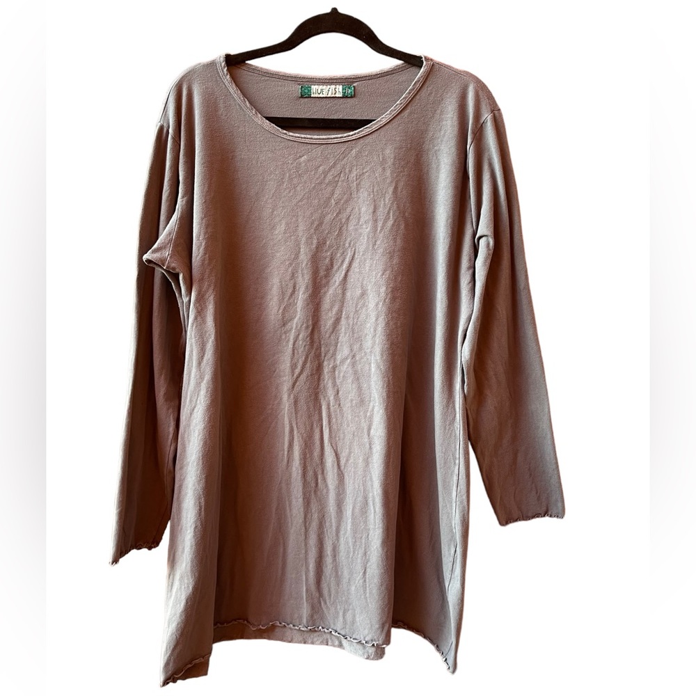 Blue Fish Clothing Women's Cotton T-Shirt Top Long Sleeve Size : 2